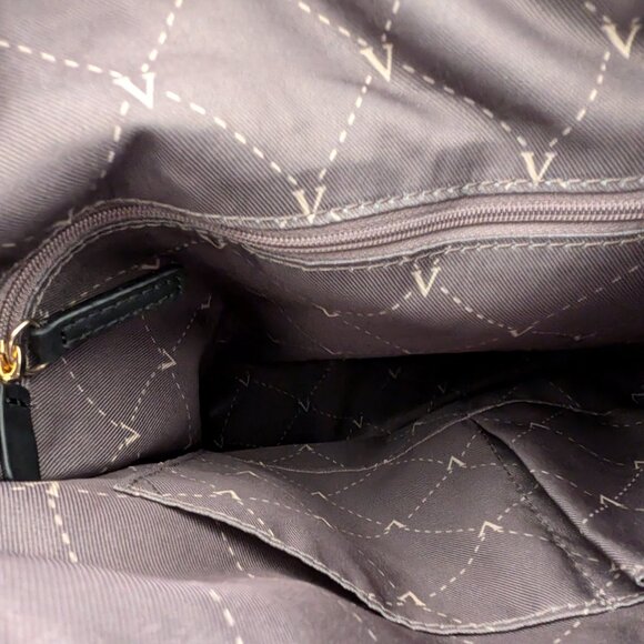 VINCE CAMUTO Josie Shoulder Bag Black Leather Hobo Zip‎ Strap Tassel Dust Bag - Picture 7 of 12